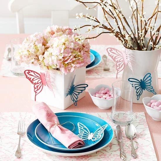 Easter tablescape foundation idea