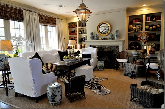 Neutral elegant room with soft light