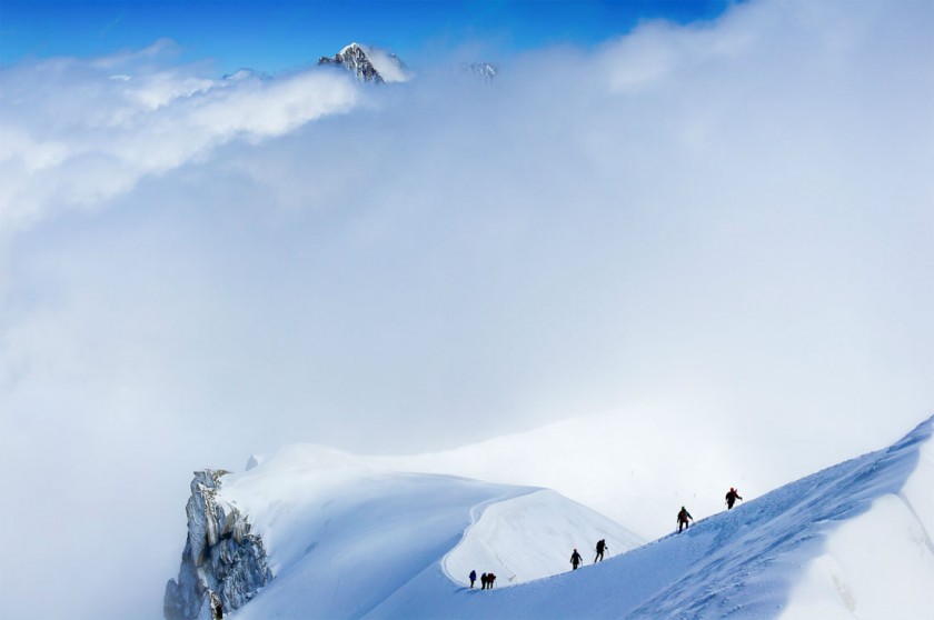Winter alpine landscape example 2