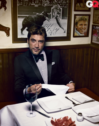 Javier Bardem styled for GQ