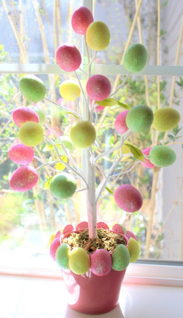 Finished Easter home decoration idea