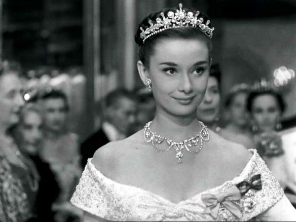 Audrey Hepburn elegant framing