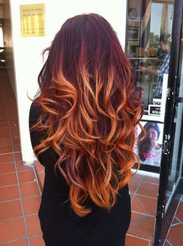 Natural-looking flame red hair